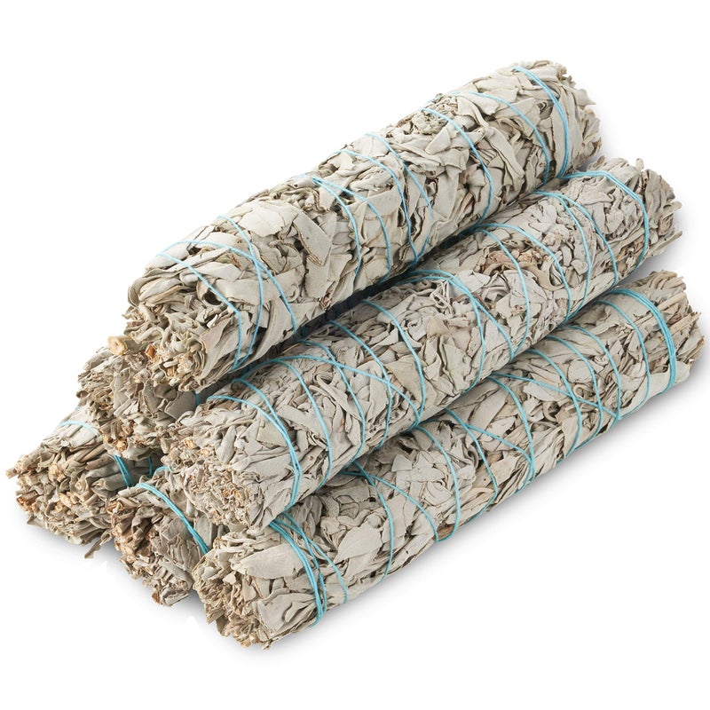 BLUE RIVER SAGE 9-Inch White Sage Smudge Sticks ~ Sustainably Harvested ~ for Smudging & Cleansing ~ Instructions Included (6 Pack) - Image 2